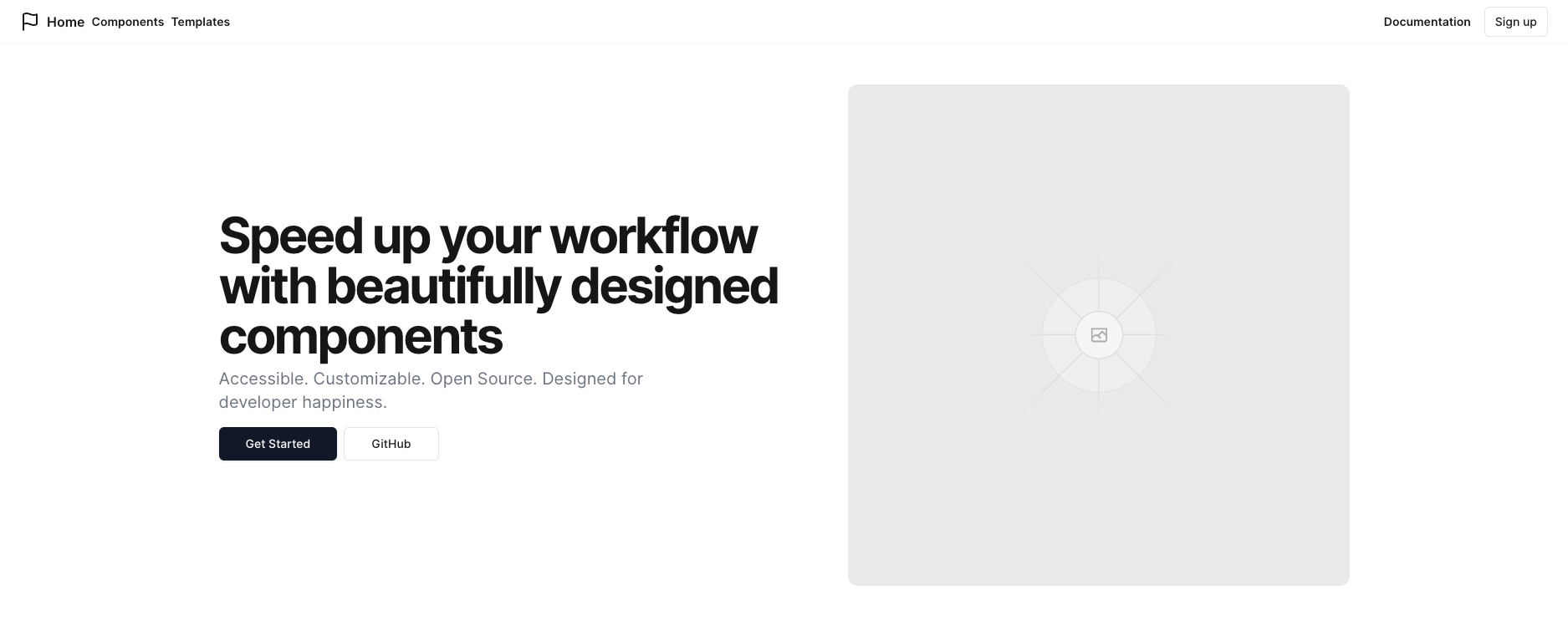 Screenshot of reference project